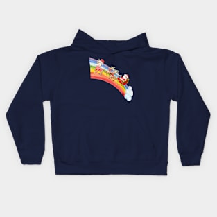 Rainbow Bridge for Christmas Kids Hoodie